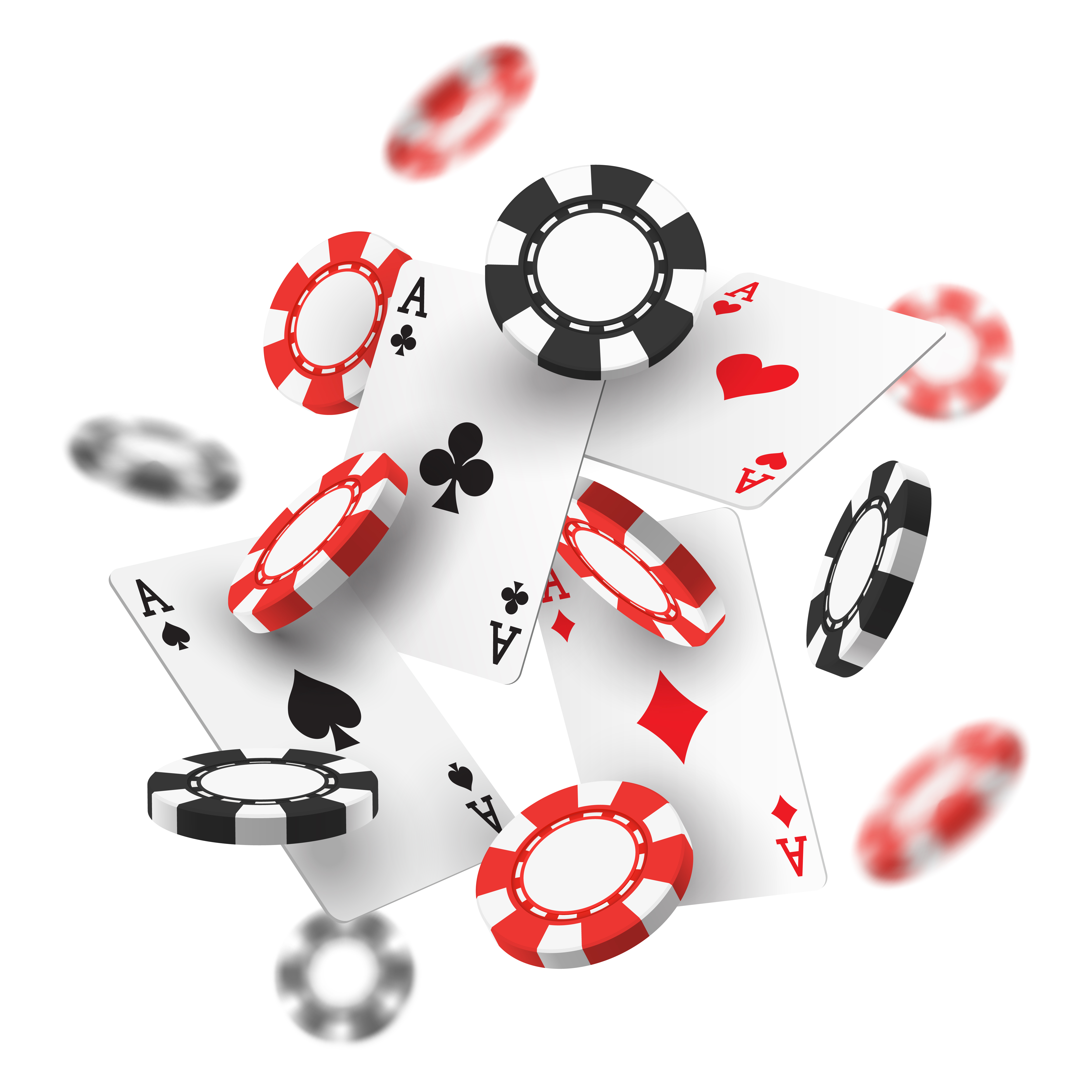Banner for casino with flying chips. Realistic or 3d gambling red and black money for las vegas or monaco, macau entertainment room. Online or internet gamble site sign. Game and luck, bet theme
